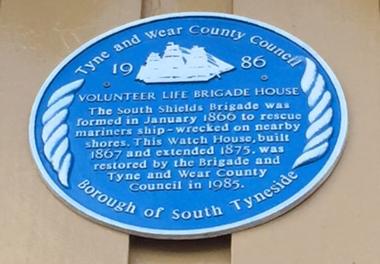 Blue Plaque at Volunteer Life Brigade House