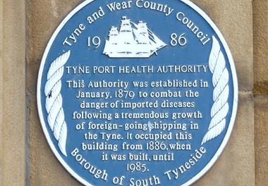 Tyne Port Health Authority Blue Plaque