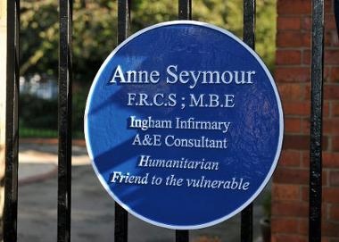 Dr Anne Seymour Blue Plaque