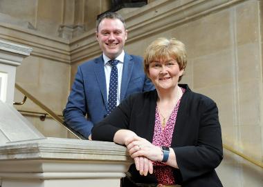 Chief Executive Jonathan Tew and Council Leader Cllr Tracey Dixon