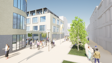 Artist’s impression of relocated college campus