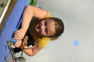 Girl on the climbing wall (HAF)