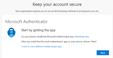 Teams guidance - Microsoft Authenticator app 