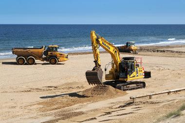 Beach clearance at Sandhaven