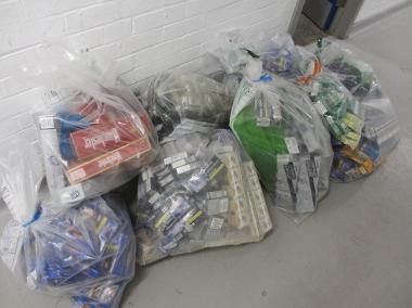 Some of the haul seized by Trading Standards officers.