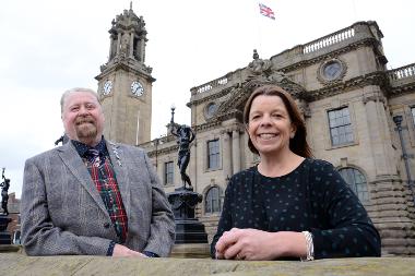 Cllr Dean is pictured with Laura Liddell