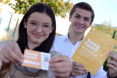 Charlotte Hamill is pictured with Cllr Adam Ellison