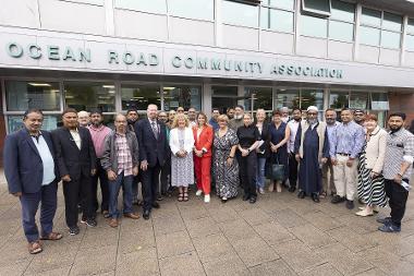 Community Leaders come together at Ocean Road in South Shields. Photo: Mark Savage