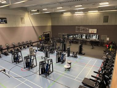 Hebburn Central gym in sports hall