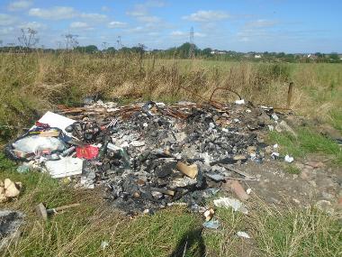 Waste dumped in East Boldon