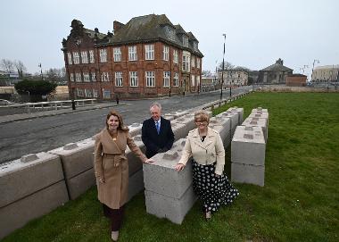 L-R North East Mayor Kim McGuinness, Dr Malcolm Grady, Chair of Governors, Tyne Coast College; Cllr Tracey Dixon, Leader of South Tyneside Council 